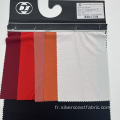 Tissu en maillot de spandex en polyester de couleur unie